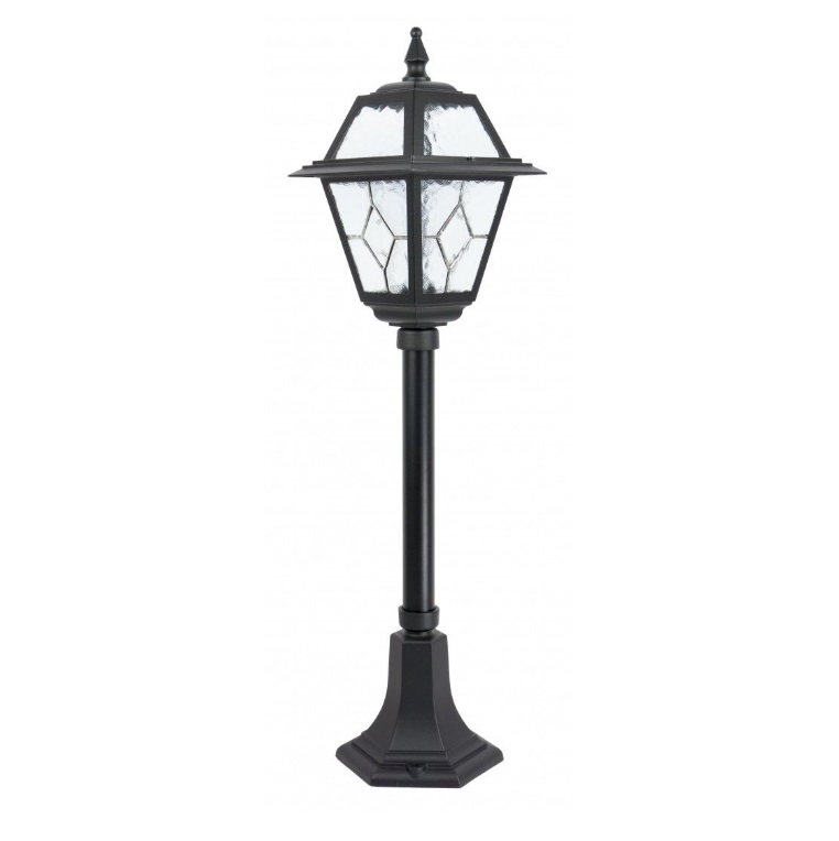 Lampa ogrodowa stojąca Witraż 80 cm czarna IP43 E27