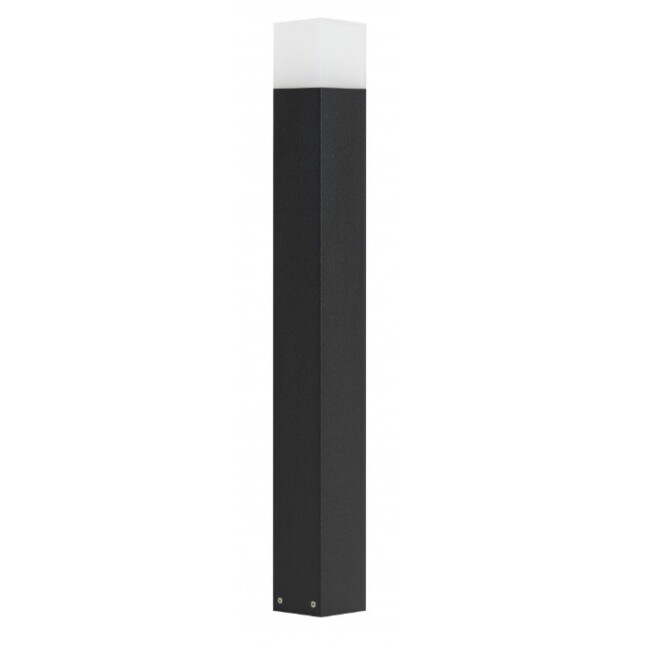 Słupek ogrodowy Cube 85 czarny IP44 E27 aluminiowy