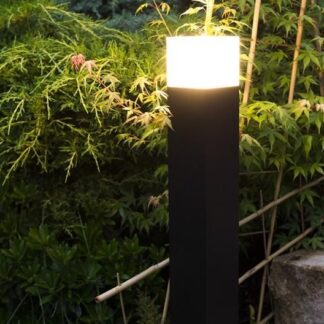 Lampa ogrodowa stojąca Cube 60 cm antracyt IP44 E27