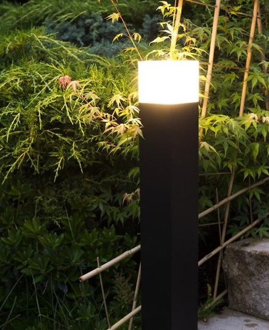 Lampa ogrodowa stojąca Cube 60 cm antracyt IP44 E27