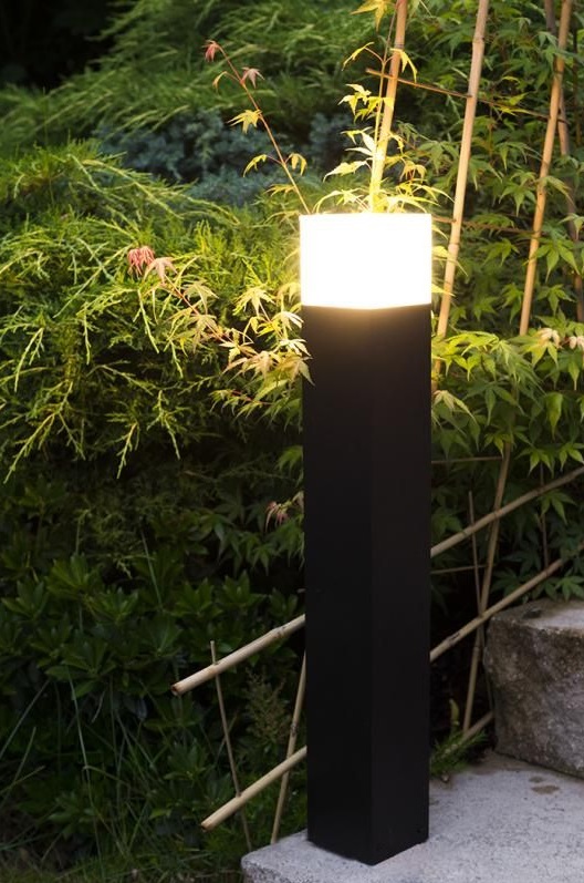 Lampa ogrodowa stojąca Cube 60 cm antracyt IP44 E27