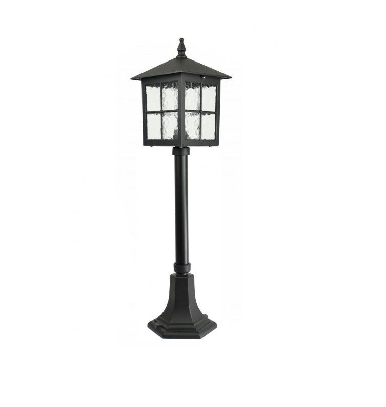 Lampa ogrodowa stojąca Wenecja czarna IP43 E27 60W