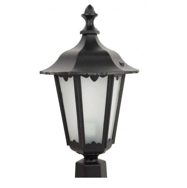 Latarnia ogrodowa Retro Midi 45 cm czarna IP43 aluminiowa