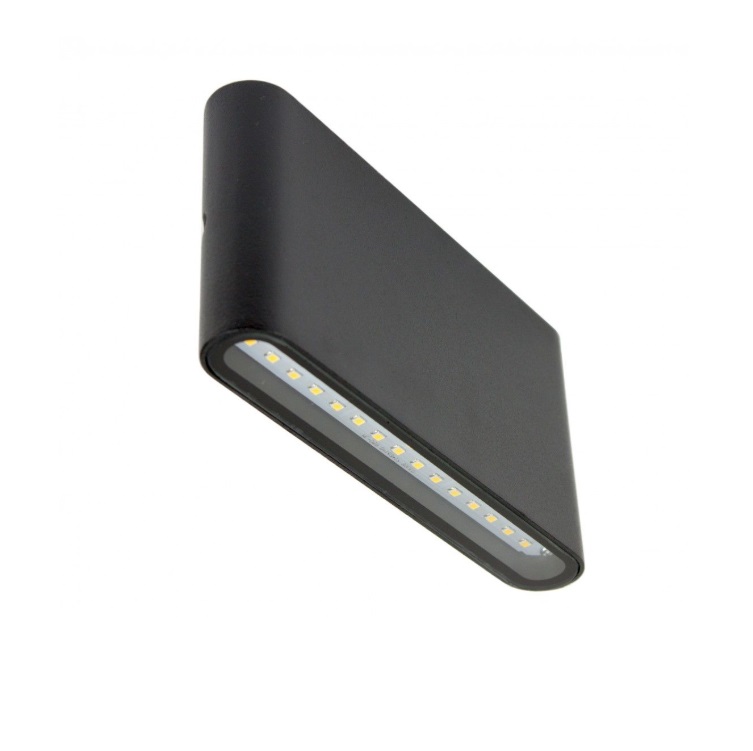 Kinkiet zewnętrzny LED Slim czarny 11W IP54 światło góra-dół