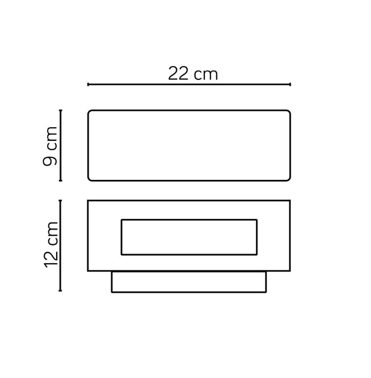 Kinkiet zewnętrzny Zen IP54 antracyt – światło góra‑dół