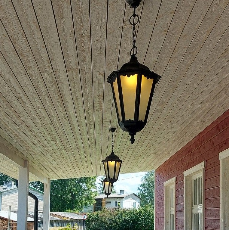 Lampa wisząca zewnętrzna Retro Maxi czarna IP43 E27