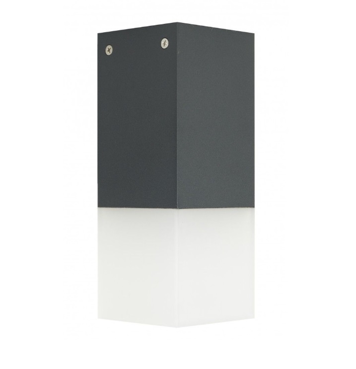 Sufitowy spot zewnętrzny Cube IP44 E27 antracyt