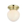 Złota lampa sufitowa Ronda IP44 do łazienki – elegancka i klasyczna