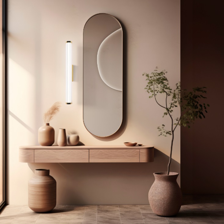 Złoty kinkiet łazienkowy LED Vena 60 CCT 12W nad lustro IP44