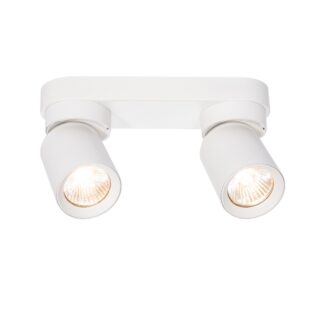 Plafon sufitowy Pointa 2 biały – dwupunktowy reflektor z regulowanymi spotami