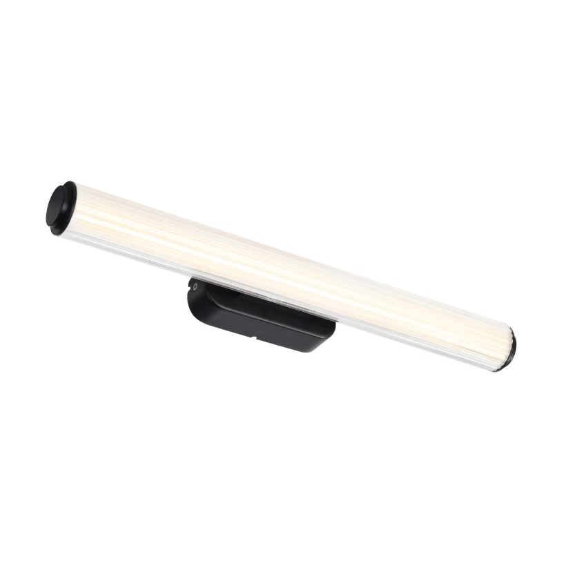 Czarny kinkiet łazienkowy LED Virelle 50 z regulowaną barwą światła