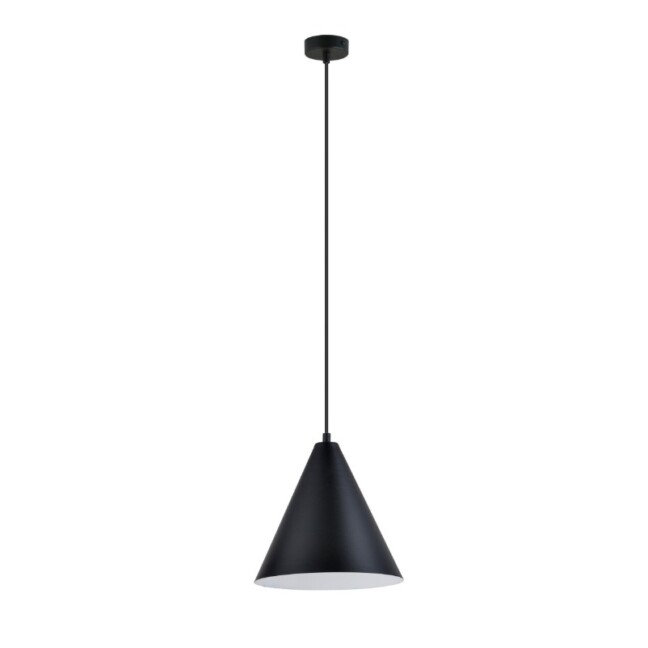 Lampa wisząca Rebel Emibig czarna z białym wnętrzem
