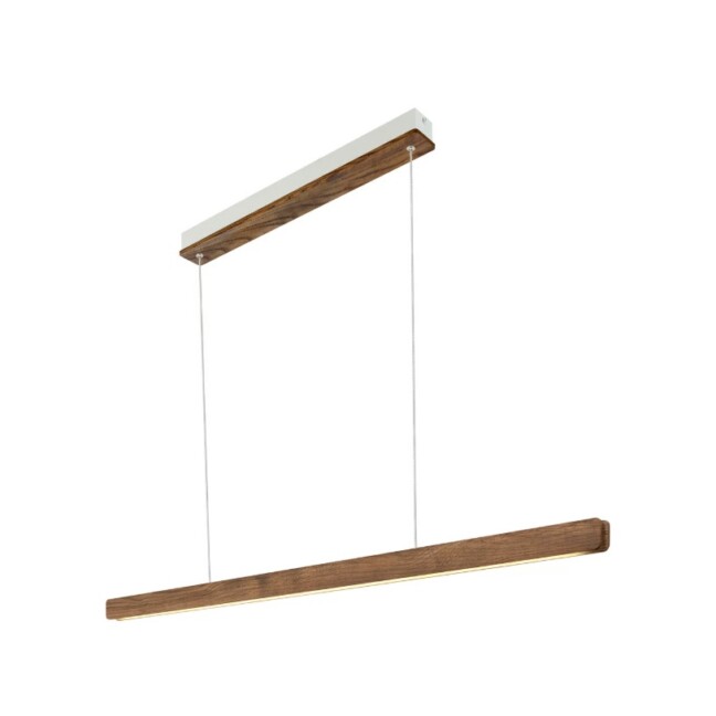 Drewniana lampa wisząca Ilgas LED 115 cm z jesionu - naturalne wykończenie