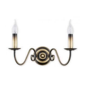 Kinkiet Asti 39 patyna dwupłomienny E14 klasyczny świecznikowy