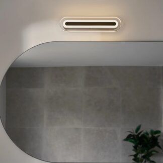 Kinkiet łazienkowy LED Cavara czarny 11W 3000–4000K