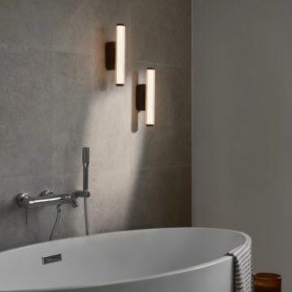 Kinkiet łazienkowy LED Virelle 32 czarny 8W 3000–4000K IP44