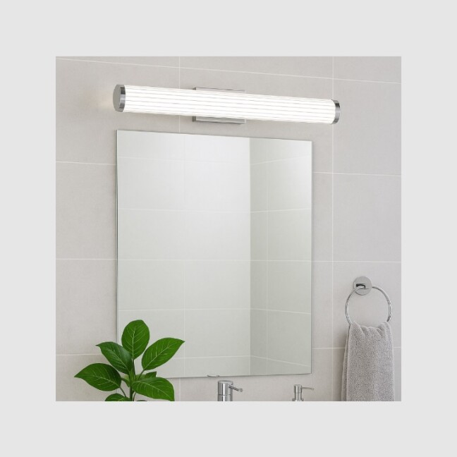 Srebrny kinkiet łazienkowy Vena 60 LED CCT 12W nad lustro z regulacją barwy światła