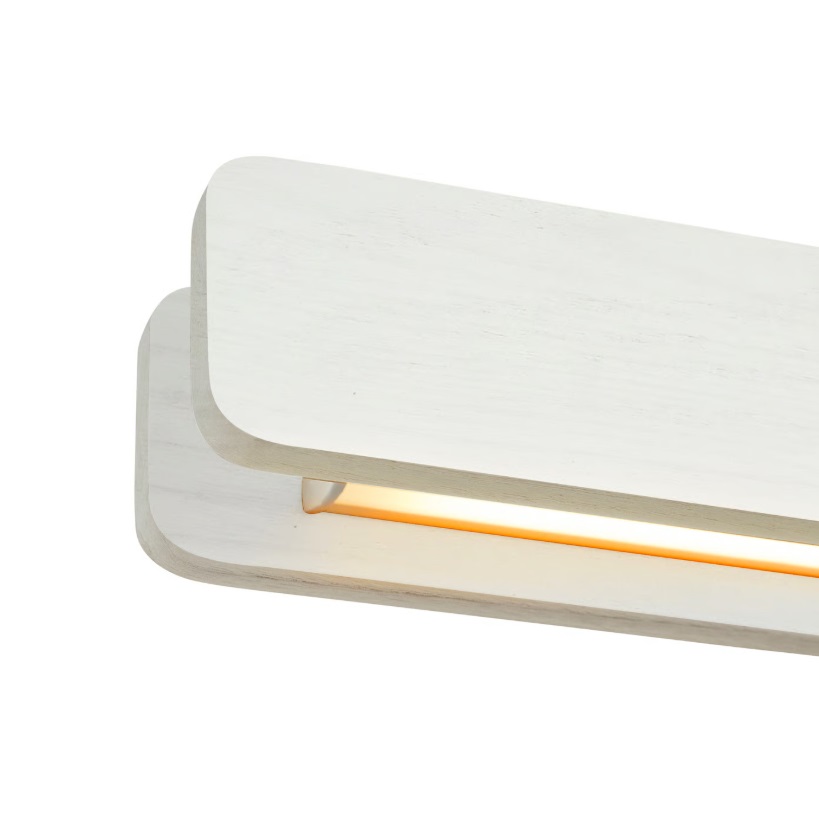 Drewniana lampa wisząca Ilgas LED 115 cm biała 47W 3000K