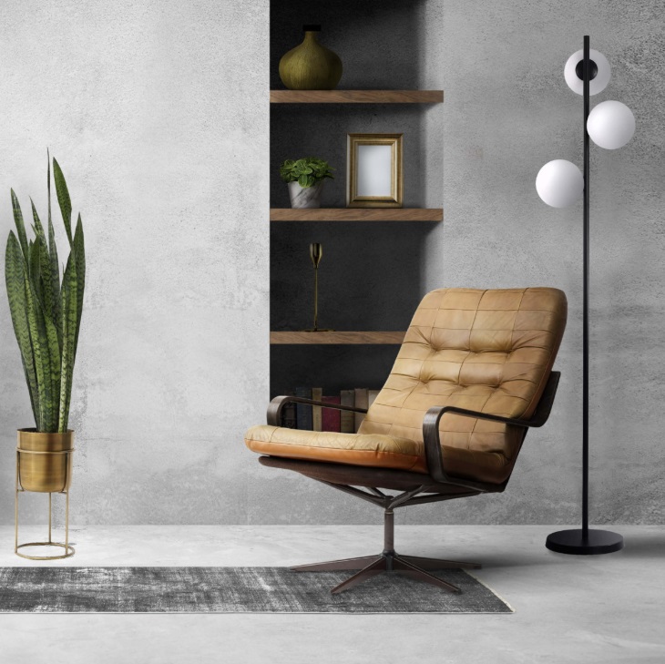 Lampa podłogowa Dorado czarna z trzema białymi kulami G9