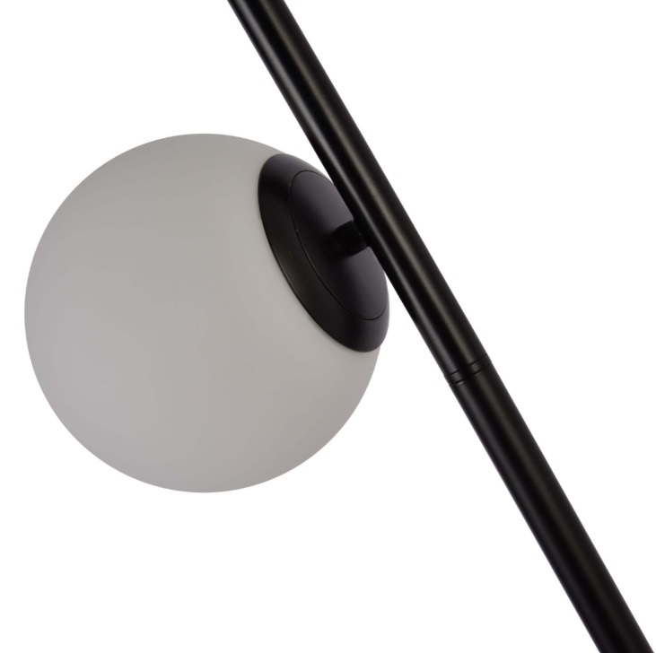 Lampa podłogowa Dorado czarna z trzema białymi kulami G9