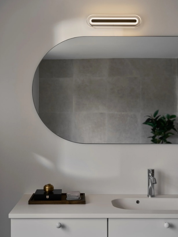 Kinkiet łazienkowy LED Cavara czarny 11W 3000–4000K