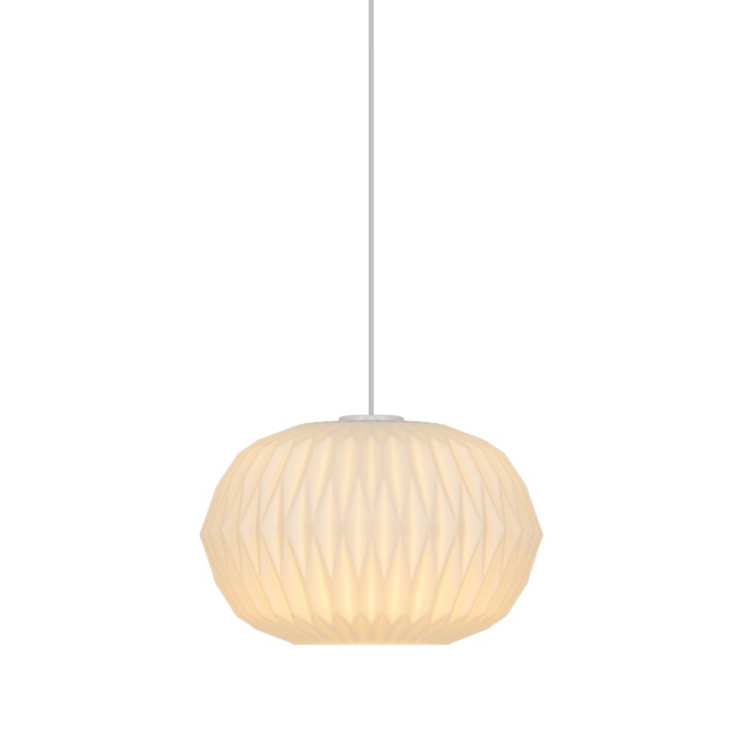 Lampa wisząca Aviana Nordlux z mlecznego szkła - ozdobny klosz