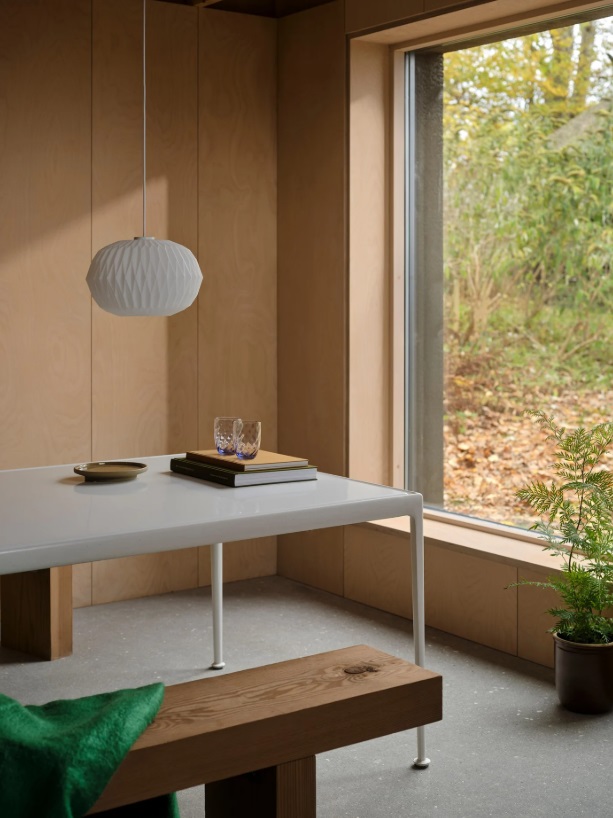 Lampa wisząca Aviana Nordlux z mlecznego szkła - ozdobny klosz