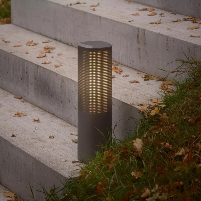 Aluminiowy słupek ogrodowy Sidara 45, antracyt, IP44 - Nordlux