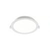 Biały downlight LED Manacor 18, wpuszczany do łazienki, IP44, 1100 lm