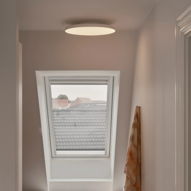 Płaski plafon LED 36 cm do łazienki i korytarza IP65 - Nordlux Serenova 36