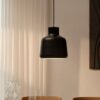 Czarna lampa wisząca nad stół i wyspę kuchenną Louella 30 cm - Nordlux