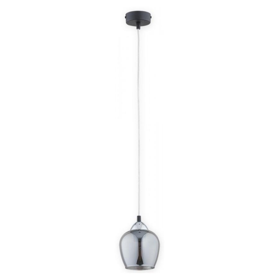 Lampa wisząca Margo czarna z grafitowym kloszem kula E27