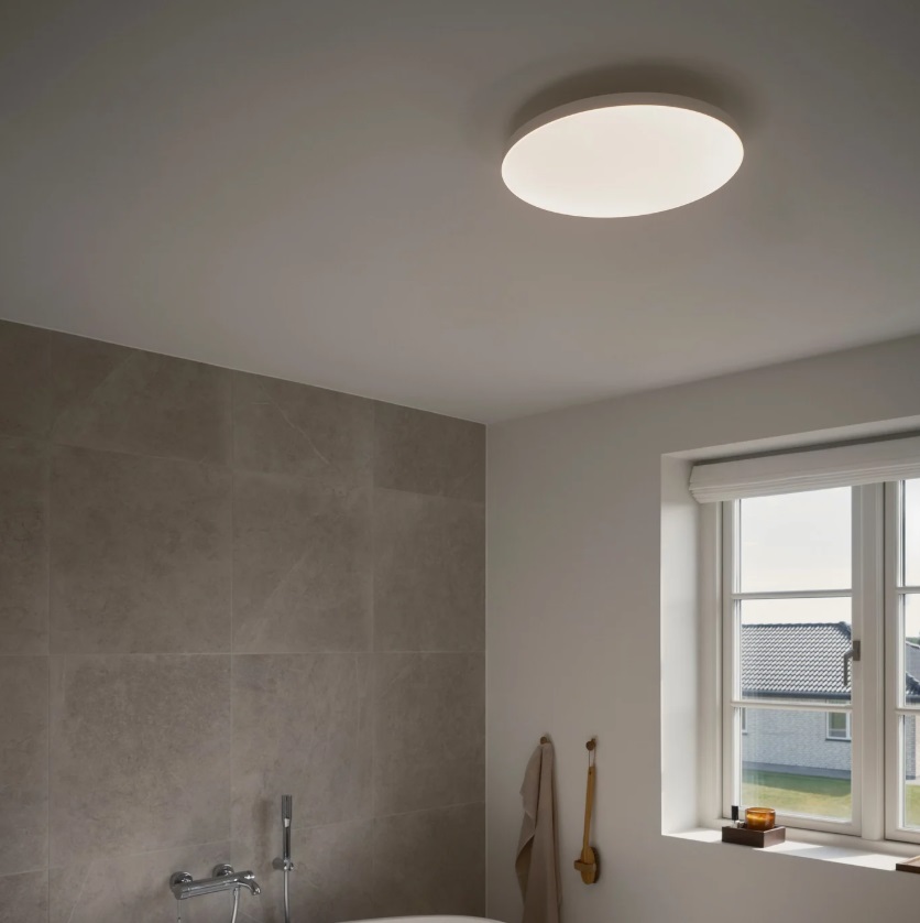 Duży biały plafon LED do łazienki IP 65 z wyborem barwy - Nordlux Serenova 41
