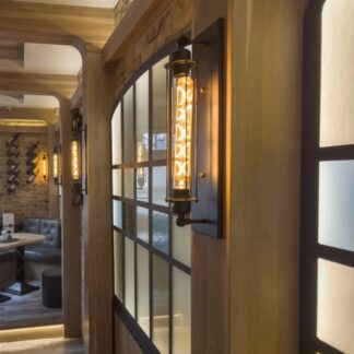 Kinkiet loftowy York w czarnym macie E27