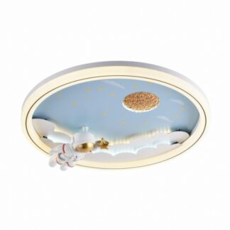 Plafon dziecięcy Focus Zuma Line biały LED kosmos 42W 3000lm