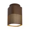 Sufitowa lampa zewnętrzna Sidara brązowa IP54 - Nordlux - z perforacją