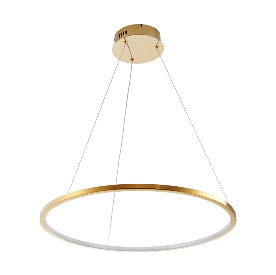 Lampa wisząca złoty pierścień LED nad stół Circle Slim 60