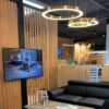 Nowoczesny żyrandol ringi LED mosiądz szczotkowany Circle 3 60+60+80