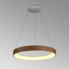 Lampa wisząca LED Niseko II 50 ring drewniany regulowana barwa światła