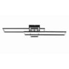 Czarna geometryczna lampa sufitowa LED Lumenz 55W 2300lm