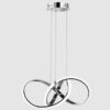 Nowoczesna chromowana lampa wisząca Tokyo LED 32W 3000K – spirala