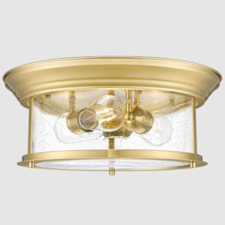 Plafon sufitowy Warwick mosiądz - na 3 żarówki