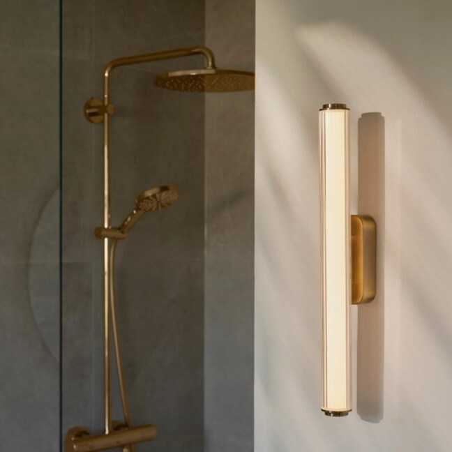 Kinkiet nad lustro Virelle 50 LED 50cm złoty mosiądz IP44
