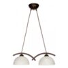 Lampa wisząca podwójna Loko 2 wenge – 2xE27 nad stół