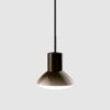 Lampa wisząca Onda ze szklanym brązowym kloszem z żarówką LED 7W 2700K