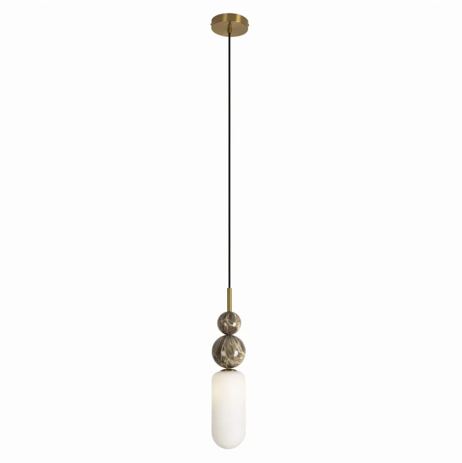 Ozdobny, pojedynczy zwis nad wyspę Nova Gold - Art Deco