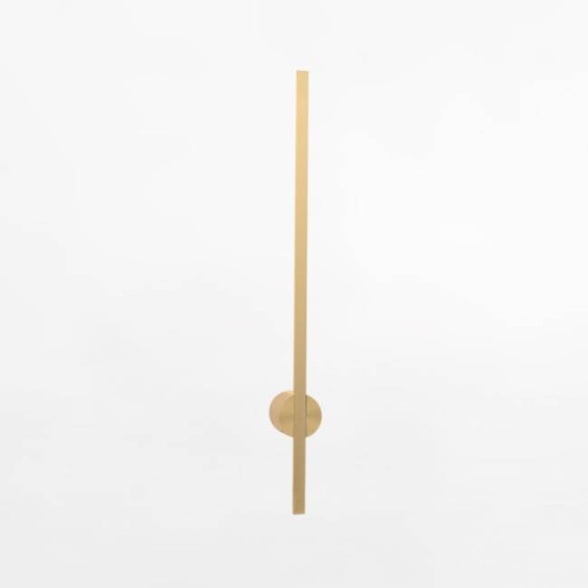 Złoty kinkiet liniowy LED Troy 60 cm - na schody