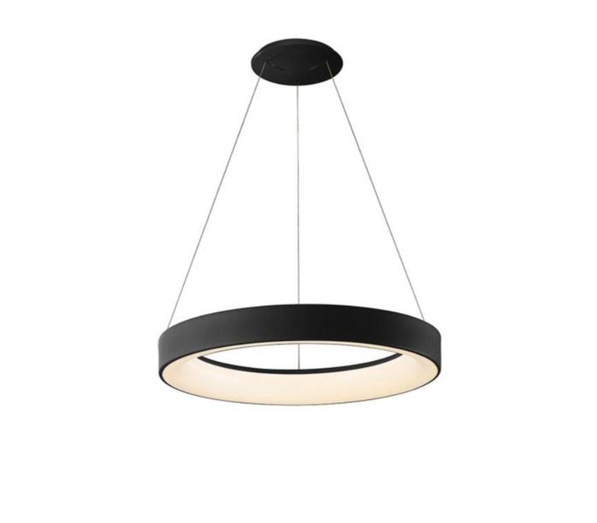 Lampa wisząca LED Niseko II 50 czarna z regulacją barwy światła