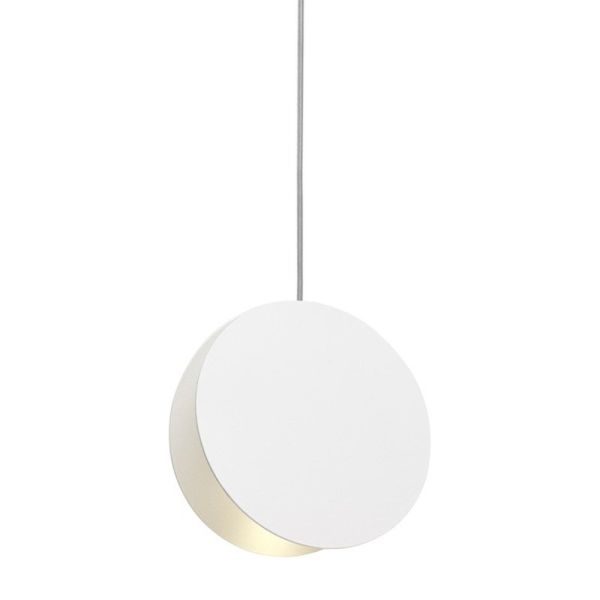 Designerska lampa wisząca okrągła biała - Pills S