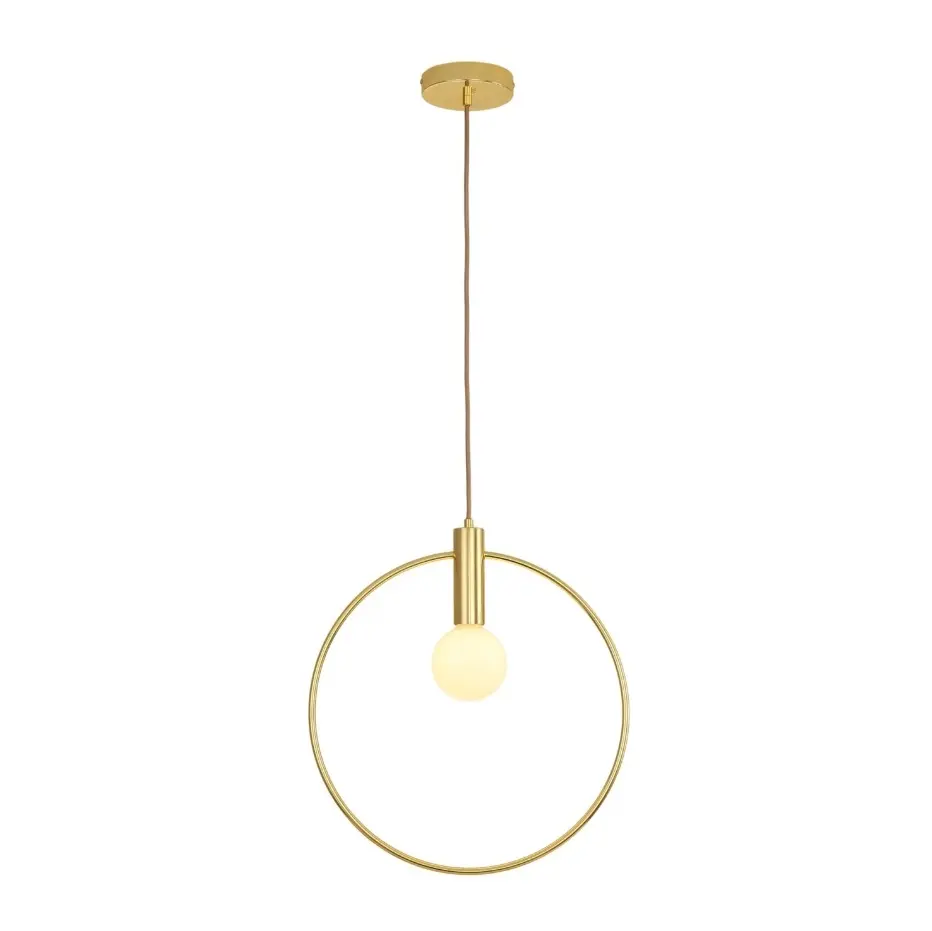 Lampa wisząca Bella 40 obręcz szczotkowany mosiądz - Step into Design